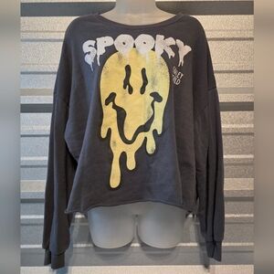 Spooky Graphic Women's Sweater - Black
